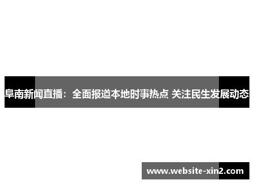 阜南新闻直播：全面报道本地时事热点 关注民生发展动态